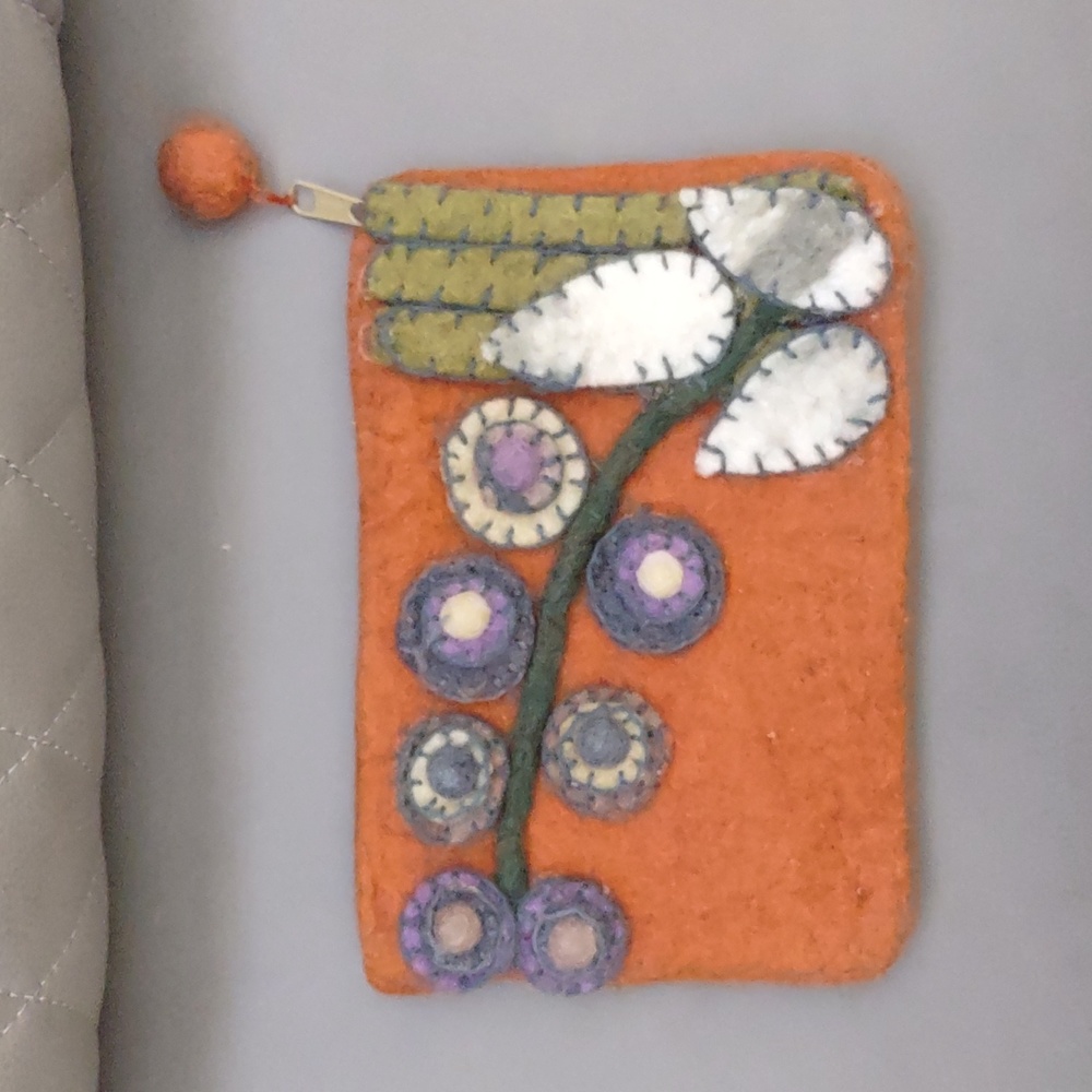 Rising Tide Felted Wool Clutch